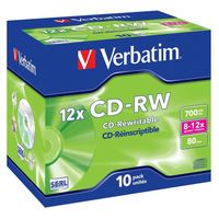  Verbatim CD-RW 8x-10x (10)