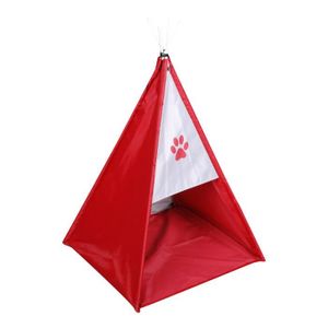 Tente tipi Dogi 37x37x52 cm - Rouge - Pour chien