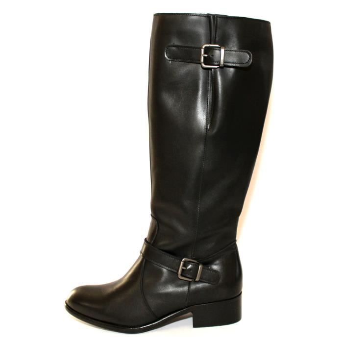 bottes cuir femme gros mollets