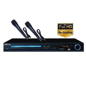 TAKARA KDV114B Lecteur DVD karaoké 2 micros noir