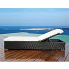  Transat aluminium/résine tressée 200x30x66 Noir