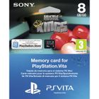  CARTE MÉMOIRE 8 GO + HUSTLE VOUCHER / PS vita