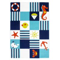 Tapis moderne CALIFORNIA enfant 156 bleu 80*150cm Tapis moderne CALIFORNIA enfant 156 bleu 80*150cm