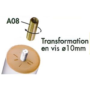 pieds de lit sans filetage