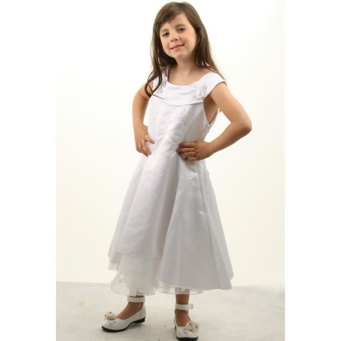 Robe de cérémonie fille blanche Écru Écru Achat / Vente robe Robe