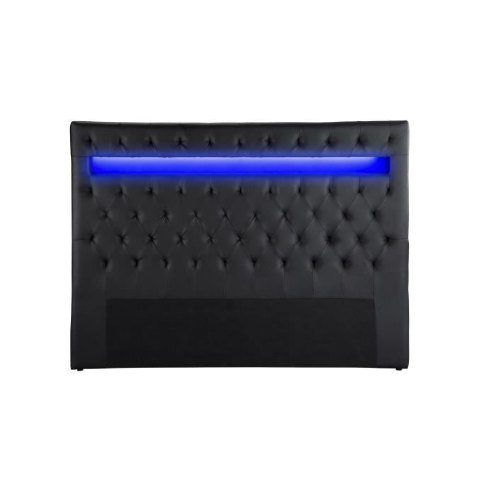 tete de lit led celeste t 234 te de lit style contemporain avec led simili noir l 150 cm achat vente t 234 te de tete de lit led celeste t 234 te de lit style contemporain avec led simili noir l 150 cm achat vente t 234 te de