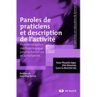 SCOLAIRE / UNIVERSITAIRES Paroles de praticiens et description de l'activ...
