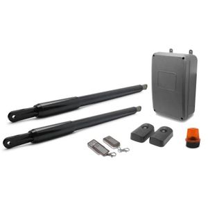 AVIDSEN Kit de motorisation télescopique MP-P400A STYRKA ? pistons pour portail ? 2 battants 3mx200kg max 12V