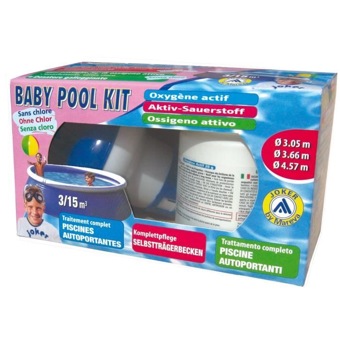 Kit piscine oxygène actif Baby Pool MAREVA 133415 Achat / Vente