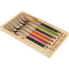 COUVERTS - MENAGERE JEAN DUBOST LAGUIOLE Coffret 6 fourchettes couleur