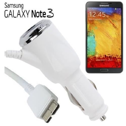 GALAXY NOTE 3 BLANC Achat / Vente CHARGEUR VOITURE USB 3.0 GA