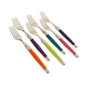 JEAN DUBOST LAGUIOLE Coffret 6 fourchettes couleur