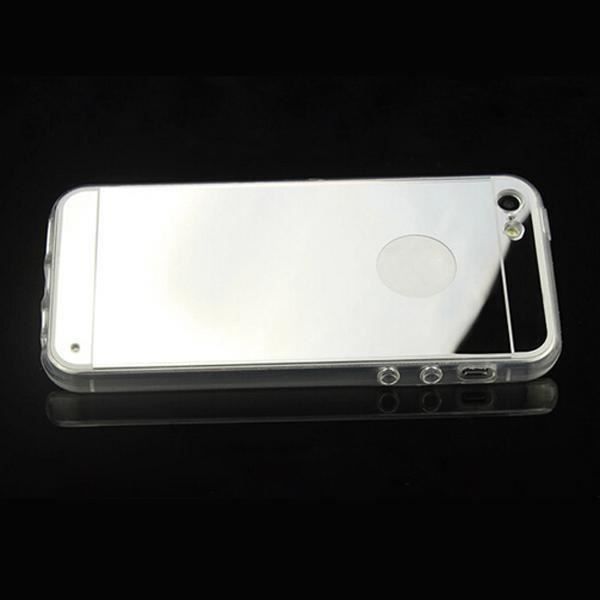 Coque iPhone 5 / 5S Argent effet miroir en silicone Achat coque
