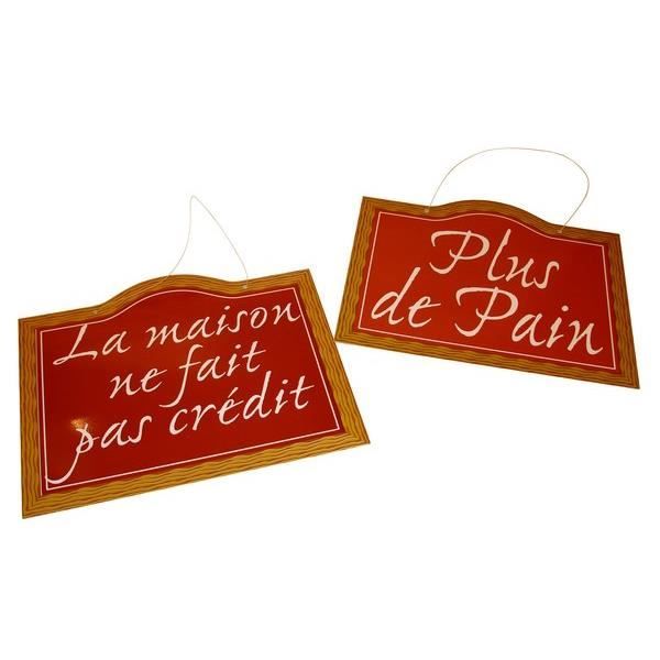 PANCARTE LA MAISON NE FAIT CREDIT Achat / Vente cadre