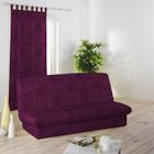 HOUSSE DE CANAPE  Housse de clic clac BETON CIRE aubergine