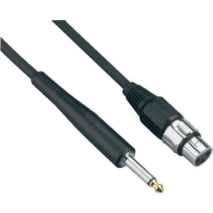 Câble micro XLR femelle/jack mâle microphone accessoire, prix pas