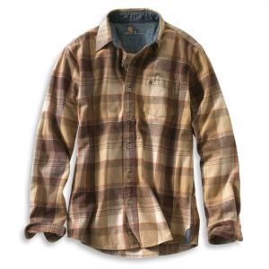 100087 CARHARTT BRUSHED FLANNEL ? Beige Achat / Vente chemise