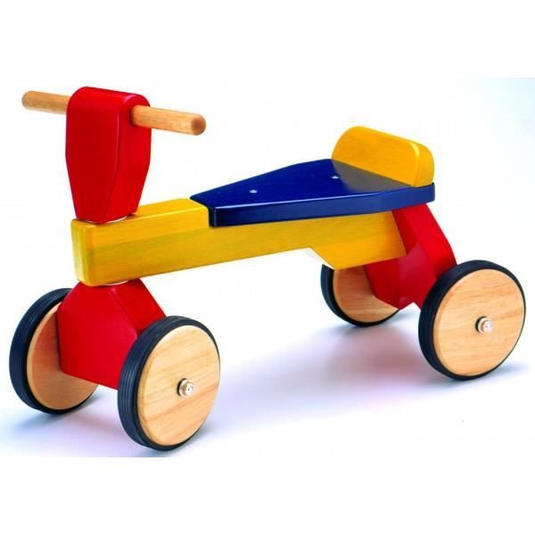 chariot pousseur bois