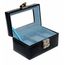 PACK MONTRE COFFRET BOITE 3 MONTRES PVC QUALITE NOIR/BLEU