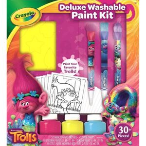 TROLLS Crayola - Kit de Peinture Deluxe