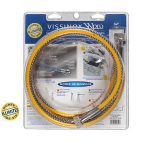 WPRO TNV156 - Tuyau Gaz VISSINOX 1.5m