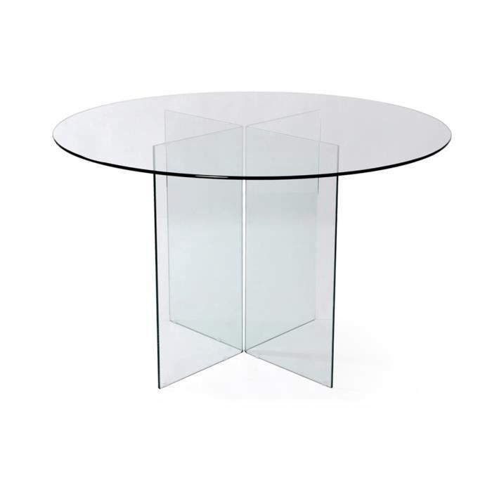table relevable step verre transparent