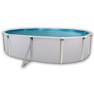 MAGNUM Piscine ovale en acier avec tapis 550x366x132cm