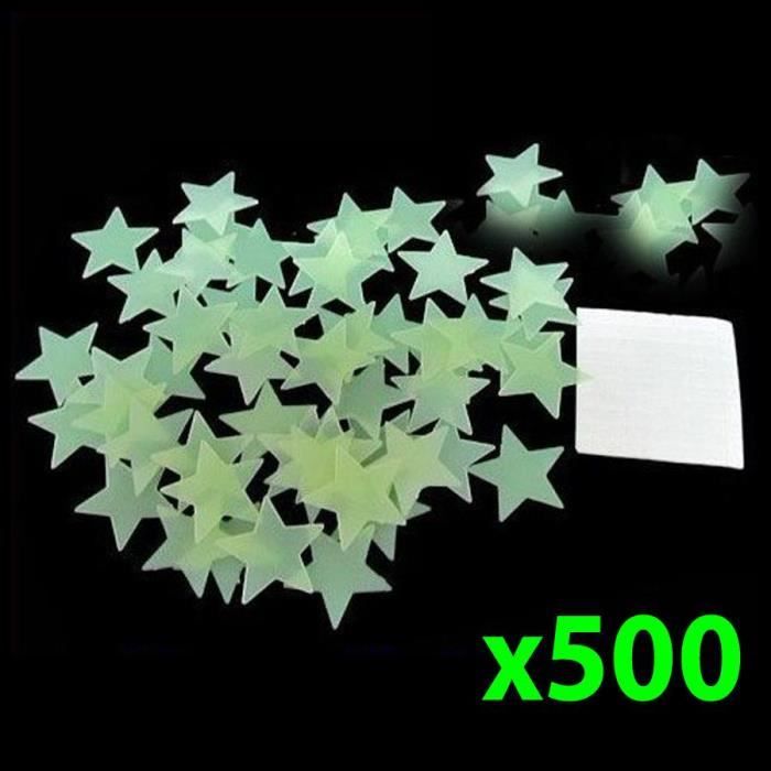 Lot de 500 étoiles phosphorescentes Achat / Vente Lots d