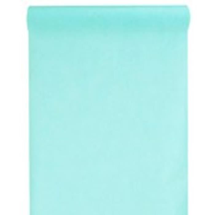 Chemin de table intissé Vert d'eau 30 cm x 10 m - Achat / Vente chemin