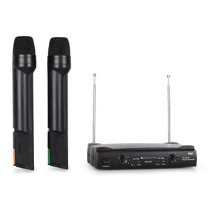 MICROPHONE - ACCESSOIRE Set 2 micros VHF sans fil à ondes radio MICROPHONE - ACCESSOIRE Set 2 micros VHF sans fil à ondes radio