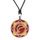 Collier Réglable Mandala Dauphin Orange Argenté