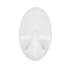 RIDDER Crochet adhesif oval une t?te petite - 6 pi?ces