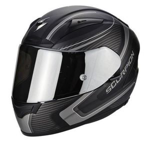 SCORPION Casque Integral Exo 2000 Carbone Noir Mat Argenté
