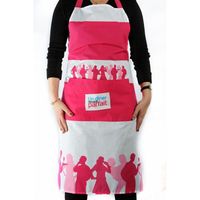 TORCHON - ESSUIE-MAIN Set Adulte Tablier+Gant+Manique+Torchon FUSCHIA