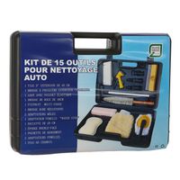 KIT DE 15 OUTILS POUR NETTOYAGE AUTO KIT DE 15 OUTILS POUR NETTOYAGE AUTO