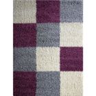  Tapis Shaggy Deco Gris / Lila 120*160 cm