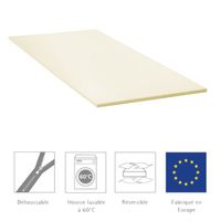 SUR-MATELAS Surmatelas 160x200cm Mousse 25kg/m3 Déhoussable