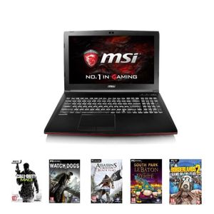 Pack MSI PC Portable Gamer GP62MVR 15\