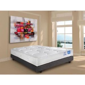 BENOIST BELLE LITERIE Ensemble matelas + sommier 160x200cm 22cm 1364 ressorts ensachés ferme 50kg/m?