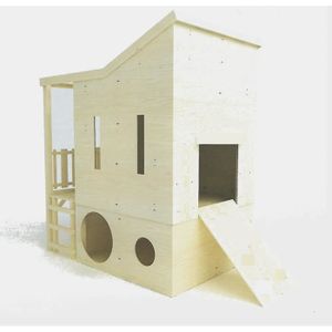 GEGW Cabane LA DESIGN en Bois pour Enfant