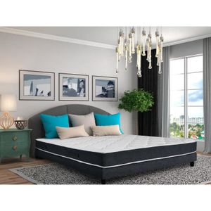BENOIST Matelas CALMA 160x200 cm - Ressorts - Ferme - 792 ressorts ensachés - 2 personnes
