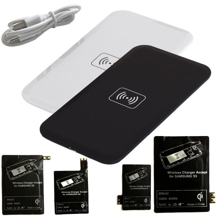 Pad+Récepteur Kit Pour Samsung Galaxy S3 S4 S5 Samsung Galaxy Note2