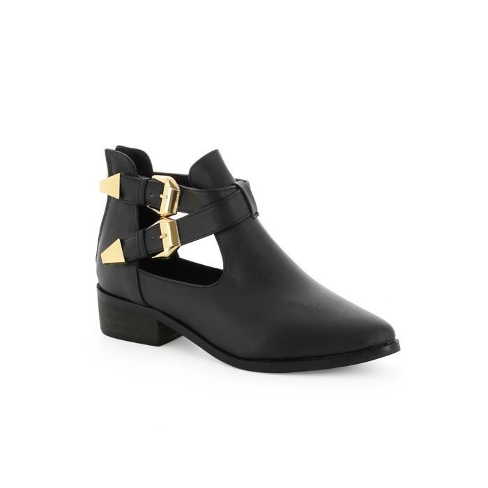 bottines ouvertes coté