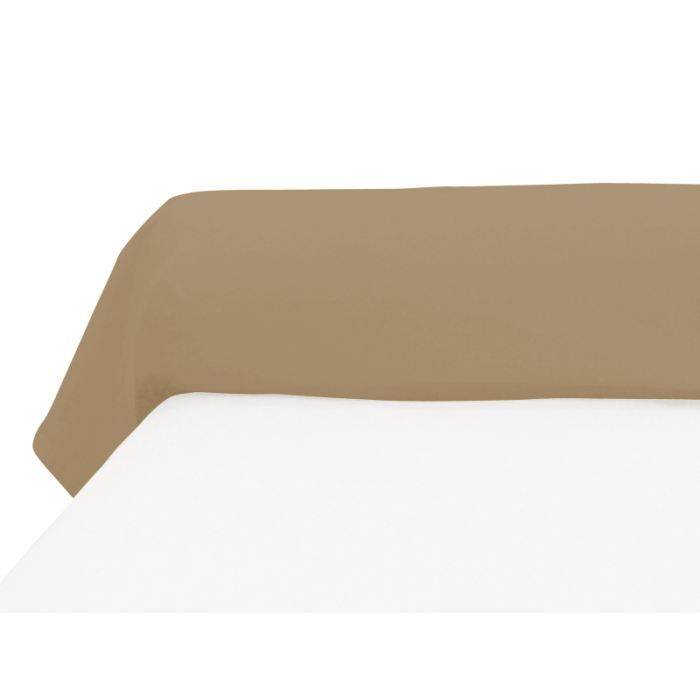 Taie de traversin uni 85x185 cm ATMO taupe Taie de traversin uni