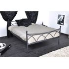 CHAMBRE A COUCHER COMPLETE SWEET Lit 160x200 + Baldaquin noir