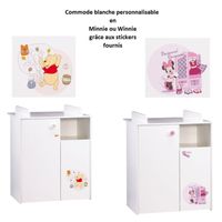 DISNEY Commode blanche personnalisable DISNEY Commode blanche personnalisable