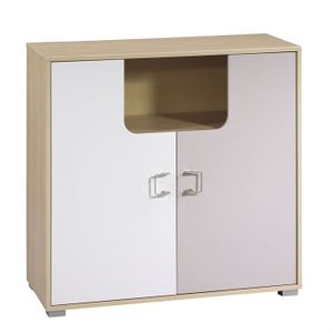 ARMOIRE - COMMODE  SAUTHON Commode 2 portes Yoko