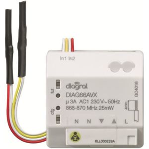 DIAGRAL Récepteur encastrable pour volets roulants DIAG66AVX