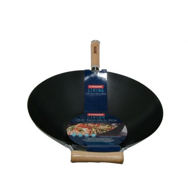 Wok antiadhésifs de 35 cm Typhoon pour une cuisson plus saine Wok