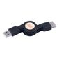 CABLE ET CONNECTIQUE POUR PERIPHERIQUE Rallonge USB 2.0 enroulable 80cm
